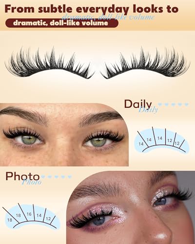 Manga Lash Clusters - 144pcs Spiky Volume Eyelash Extensions 12-18mm