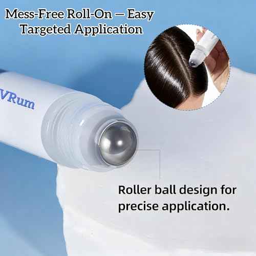 Rosemary Hair Growth Serum Roll-On for Thinning Hair with Saw Palmetto & Tea Tree ? Lightweight, Non-Greasy Scalp Oil for Hair Regrowth Support