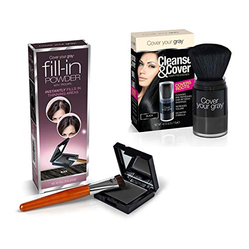 Cover Your Gray Fill-In Powder Black - Thinning Hair Solution