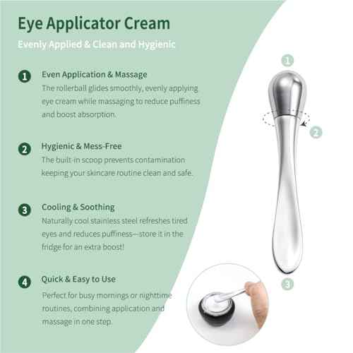 3pcs Stainless Steel Gua Sha Facial Tools & Eye Cream Applicator Metal GuaSha Set for Face Body, Detailer Gua Sha Lymphatic Drainage Massager,Guasha Face Sculpting Tool