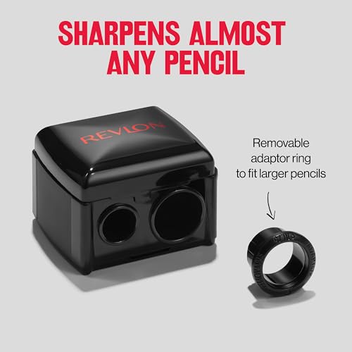 Revlon Universal Points Makeup Sharpener - Pack of 1, Black