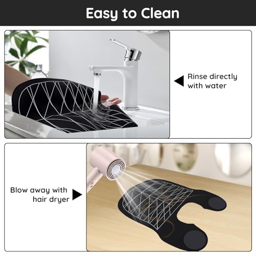 Segbeauty Hair Cutting Mat with Guide Lines - Silicone Waterproof