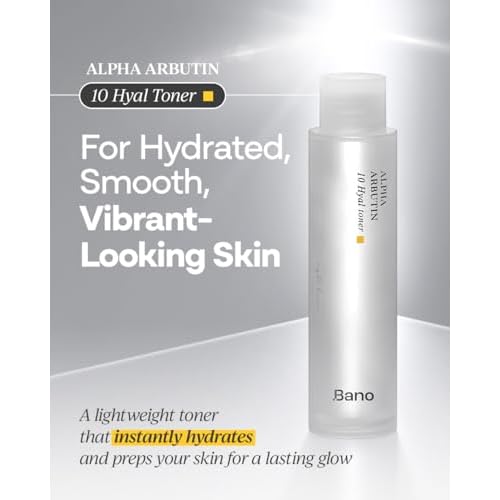 Alpha Arbutin Toner ? Hydrating Exfoliating Toner with Niacinamide, Hyaluronic Acid, PHA & Salicylic Acid | Glow & Uneven Tone | Korean Skincare for Sensitive Skin | Fragrance-Free | 4.05 fl oz