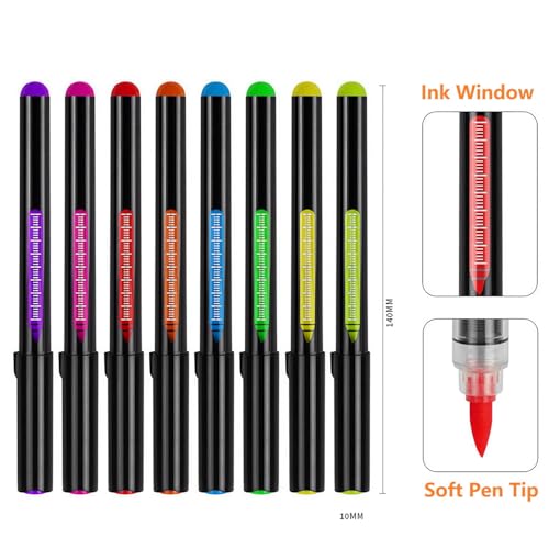 UV Glow Face Paint Markers - 8 Pack Neon Black Light Body Art Pens