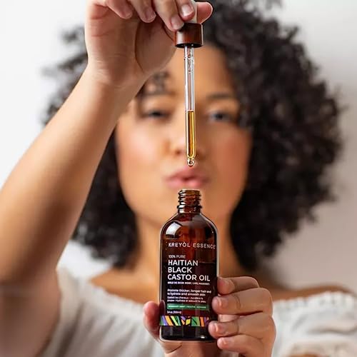 Kreyol Essence Shark Tank Duo ? Haitian Black Castor Oil Original, 2 fl oz and Haitian Black Castor Oil Rosemary Peppermint, 2 fl oz