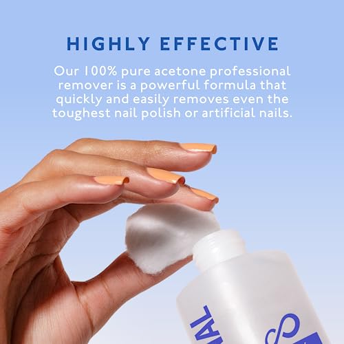 Eternal 100% Pure Acetone Nail Polish Remover for Gel & Acrylics - 8 fl oz