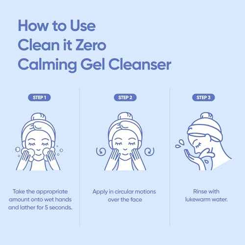 BANILA CO Clean It Zero Calming Gel Cleanser | Cica & Amino Acid Complex for Gentle Hydration | Vegan & Hypoallergenic | Korean Facial Cleanser for Sensitive Skin (200ml / 6.76 fl oz)