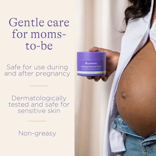 Lansinoh Magnesium Bedtime Body Butter for Pregnant Women, 7 oz