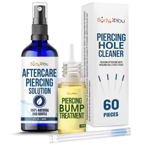 3-in-1 Piercing Aftercare Kit with Saline Spray & Bump Treatment
