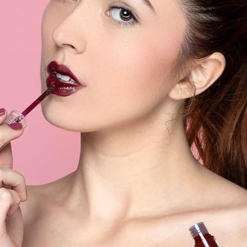 Power Gloss ? Bold Merlot Vegan Lip Gloss with High Pigment, Hyaluronic Acid, Jojoba & Castor Oil for Vampy, Non-Sticky, Moisturizing Color (Merlot)