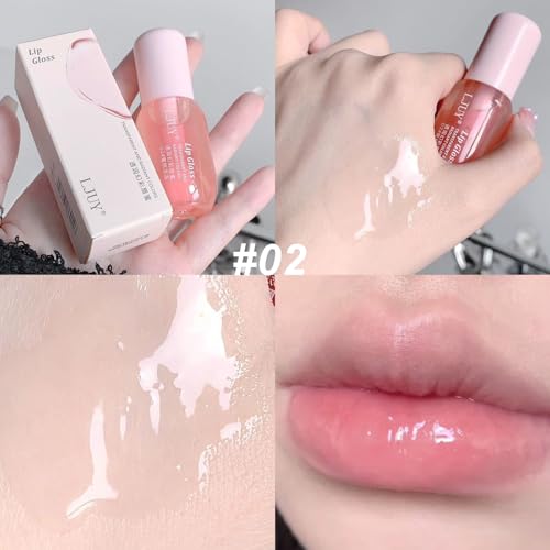 Mint Lip Gloss Oil Set - 3 Pc Hydrating Moisturizer