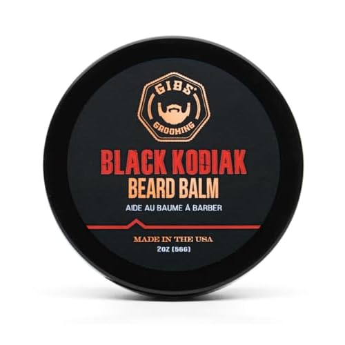 GIBS Grooming Black Kodiak Beard Balm Aid, 2 oz