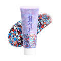 4th of July Body Glitter Stick - Red White Blue