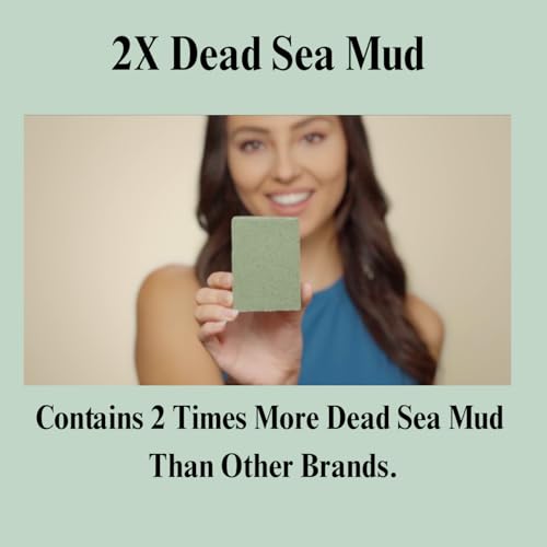 Aspen Kay Naturals Dead Sea Mud and Neem Soap - With Organic Shea Butter & Olive Oil. A Wonderful Neem Face Wash for all Skin Types. Handmade Soap - Made in USA. (2 pack)