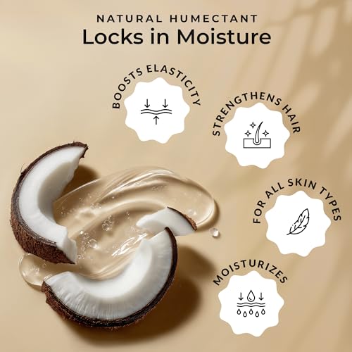Everyday Beauty 100% Organic Glycerin - USDA Certified - Perfect for DIY Beauty Products, Crafts, and Formulations - Derived From Coconut - Skin and Hair Moisturizer for Deep Hydration - 8 Fl Oz