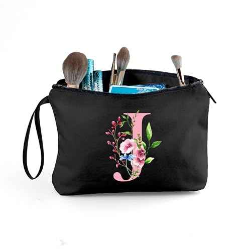 Birthday Friendship Womens Bridesmaid Proposal Coolest Gifts for Sister Teacher Coworkers Bride Personalized Travel Makeup Cosmetic Bag with Mirror Valentines Mothers Day Christmas Graduation J