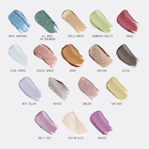 aboutface Fractal Glitter Eye Paint Above Santorini ? Smudge-Proof, Long-Lasting Liquid Eyeshadow ? Intense Sparkle with Mousse Texture ? Vegan, Cruelty-Free ? 0.13oz (Sapphire)