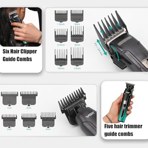 VGR 694 Cordless Hair Clipper Set for Men | Professional Barber Kit