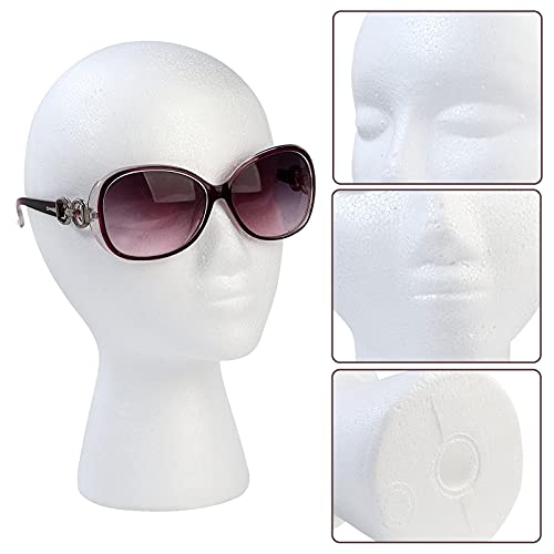 BALABALA 3-Pack Mannequin Heads - Foam Wig Stand with Long Neck