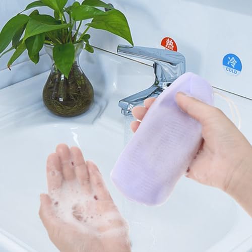 Bewudy 6 PCS Exfoliating Soap Pouches | Mesh Shower Bags