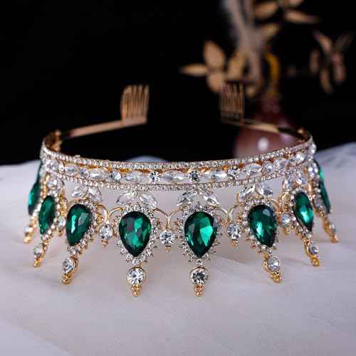 Tiara Crown for Women Crystal Queen Crowns Princess Tiaras with Comb Royal Crown for Wedding, Christmas, Halloween, Birthda, party, Prom, Anniversaries