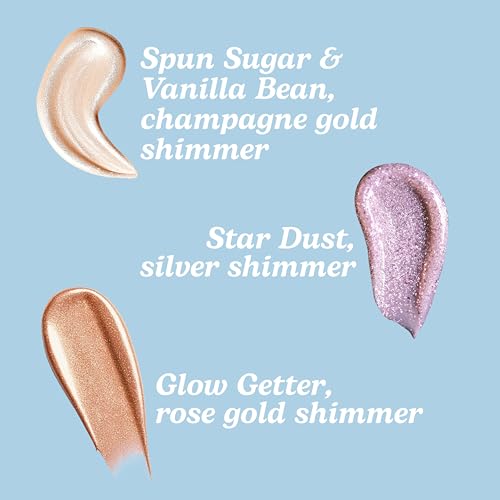 Hempz Shimmer Lotion Set – 3 Mini Moisturizers, 2.25 oz Each