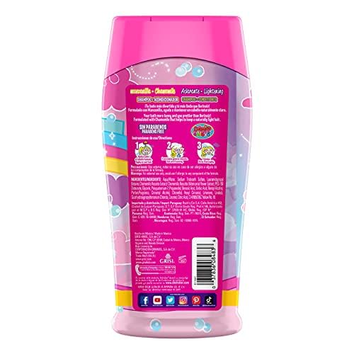 Manzanilla Grisi Kids Shampoo for Girls | Lightening Shampoo with Chamomille Extract, No Tears Hair Product for Light and Shiny Hair; 10.1 Fl Ounces