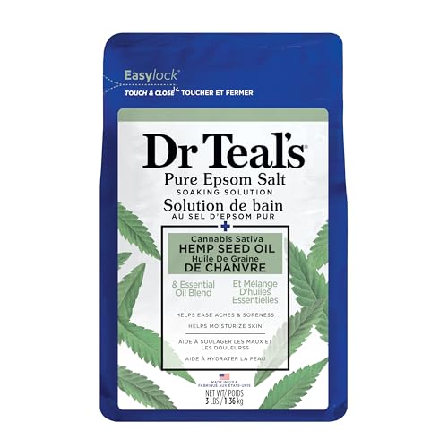 Epsom Salt Soak with Cannabis Sativa Oil - 3 lb Relaxation
