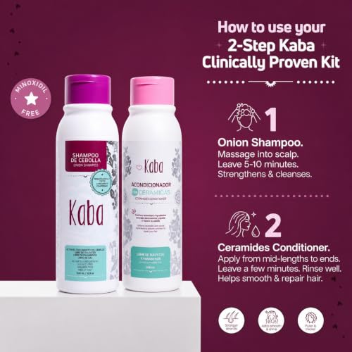 Onion Shampoo and Conditioner Kit with Ceramides
