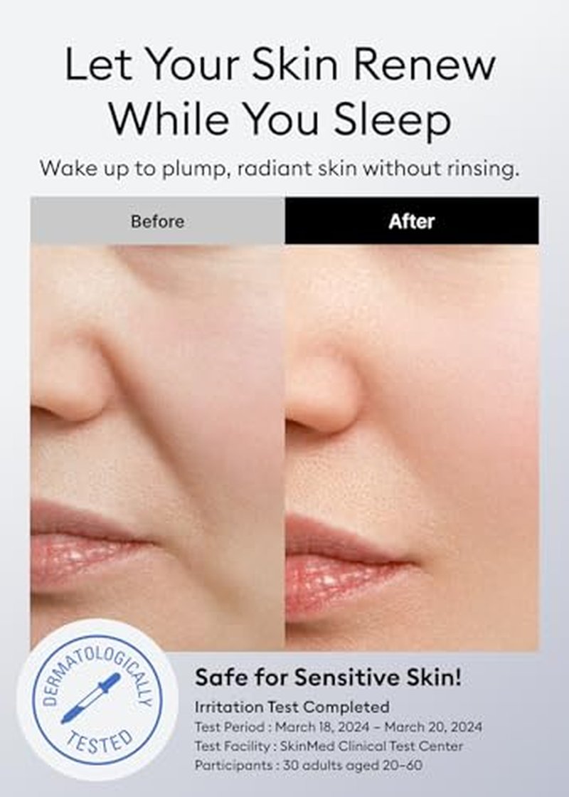 MISSHA Snail Sleeping Mask - Overnight Face Mask for Acne Scars & Dull Skin, 3.71 Fl oz