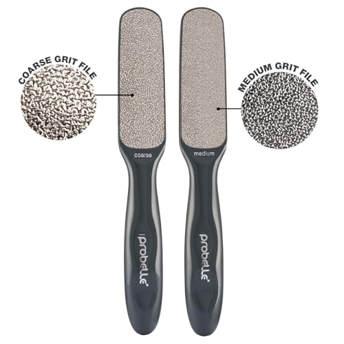 Probelle Double-Sided Nickel Foot File & Callus Remover - Pedicure Tool