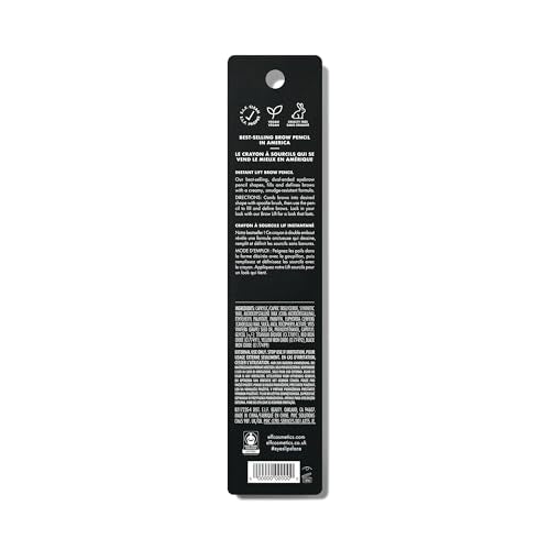 e.l.f. Instant Lift Brow Pencil,Dual-Sided,Precise,Fine Tip,Shapes,Defines,Fills Brows,Contours,Combs,Tames,0.006 Oz,Deep Brown,(Pack of 2)