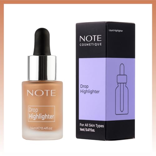 NOTE Cosmetique Drop Highlighter - Liquid Makeup, Buildable Coverage