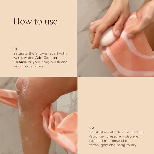HANNI Shower Scarf - Extra-Long Exfoliating Body Scrubber