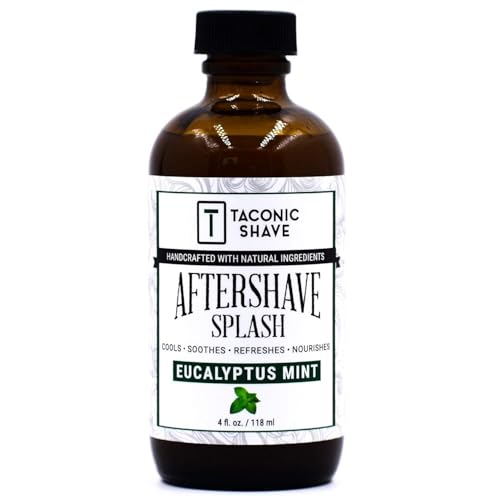 Taconic Shave Eucalyptus Mint Aftershave Splash ? Refreshing, Alcohol-Free Men¡¯s After Shave ? Tones & Cools Skin Naturally ? 4 oz USA Made
