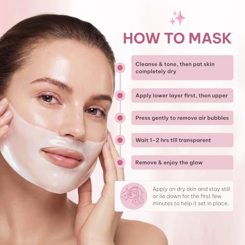 Quasi Bio-Collagen Face Mask Overnight ? Hydrating Korean Sheet Mask ? Niacinamide & Low Molecular Collagen ? Firming & Smoothing Skincare for All Skin Types ? 4 Masks