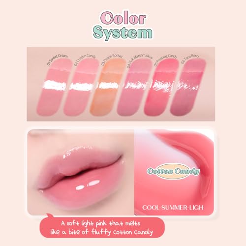 ETUDE Over Glowy Lip Gloss #2 Cotton Candy | Non-Sticky