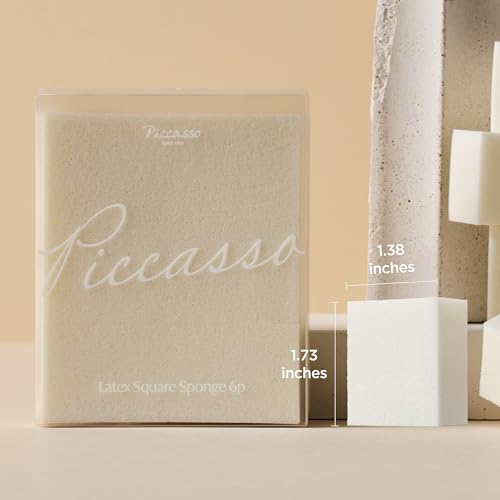 Piccasso FB17 Foundation Brush + 6 Makeup Sponges Set