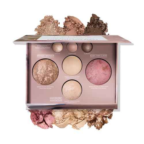 LAURA GELLER NEW YORK The Best of the Best Baked Palette - Full Size - Includes Bronzer, Blush, 2 Highlighters and 3 Eyeshadows - Travel-Friendly