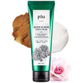 PLU Original Korean Walnut Body Scrub Polish - White Musk - Exfoliating & Hydrating Glow for Smooth, Radiant Skin Texture - Soft Musk Scent, 7.05 oz.
