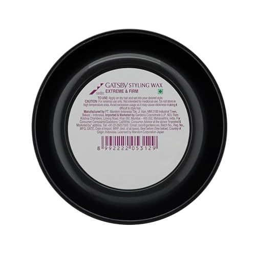 Gatsby Hair Styling Wax Mohawk Firmed Extreme & Firm - 75g