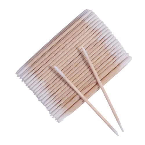 1000pcs Double-Sided Wood Cotton Swabs for Makeup & Cleaning