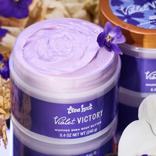 Tree Hut Violet Victory Whipped Body Butter 8.4 Oz - Moisturizing Shea Cream