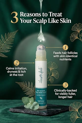 Niacinamide Hair Growth Serum Roll-On for Scalp – Thinning Hair Support