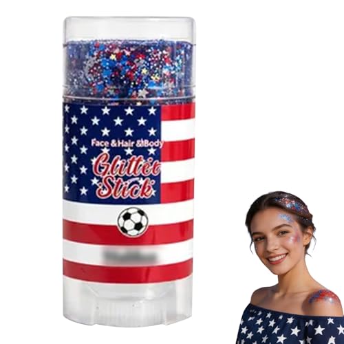 Red White Blue Glitter Stick Body Makeup 4th of July