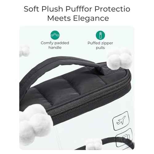 BAGSMART TSA Approved Toiletry Bag, Clear Makeup Cosmetic Bag Organizer, Quart Size Travel Bag for Toiletries, Carry-on Travel Accessories Essentials, 1 Pack-Black