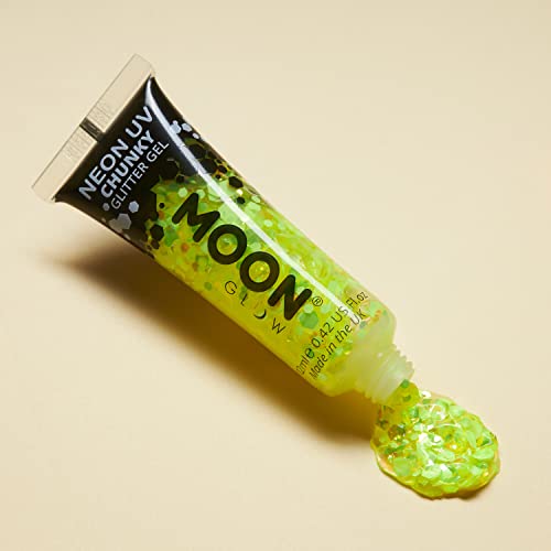 Moon Glow Neon UV Chunky Glitter Gel 12ml