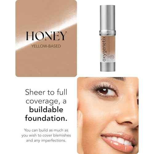 Oxygenetix Oxygenating Foundation | Breathable Makeup for Face | Buildable Coverage with Weightless Feel | Longwear Foundation for Women | Safe for Sensitive or Laser-Treated Skin