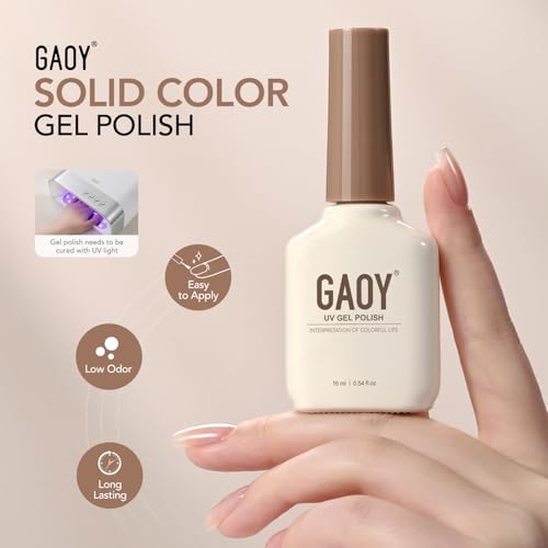 GAOY Red Gel Nail Polish 16ml Soak Off UV LED for Nail Art & Manicure