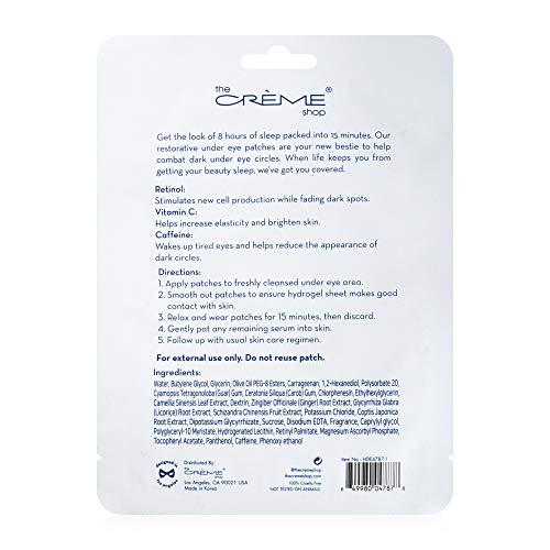 The Cr?me Shop - How Do Eye Look? Hydrogel Under Eye Patches (Rested)